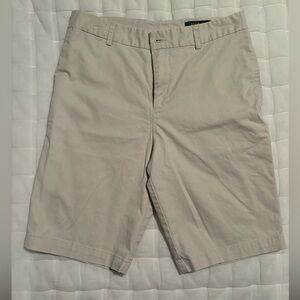 Boys khaki polo shorts sz 18